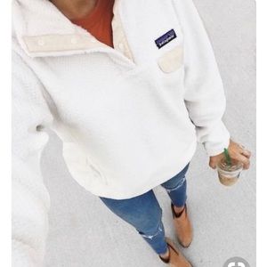 White Patagonia pullover